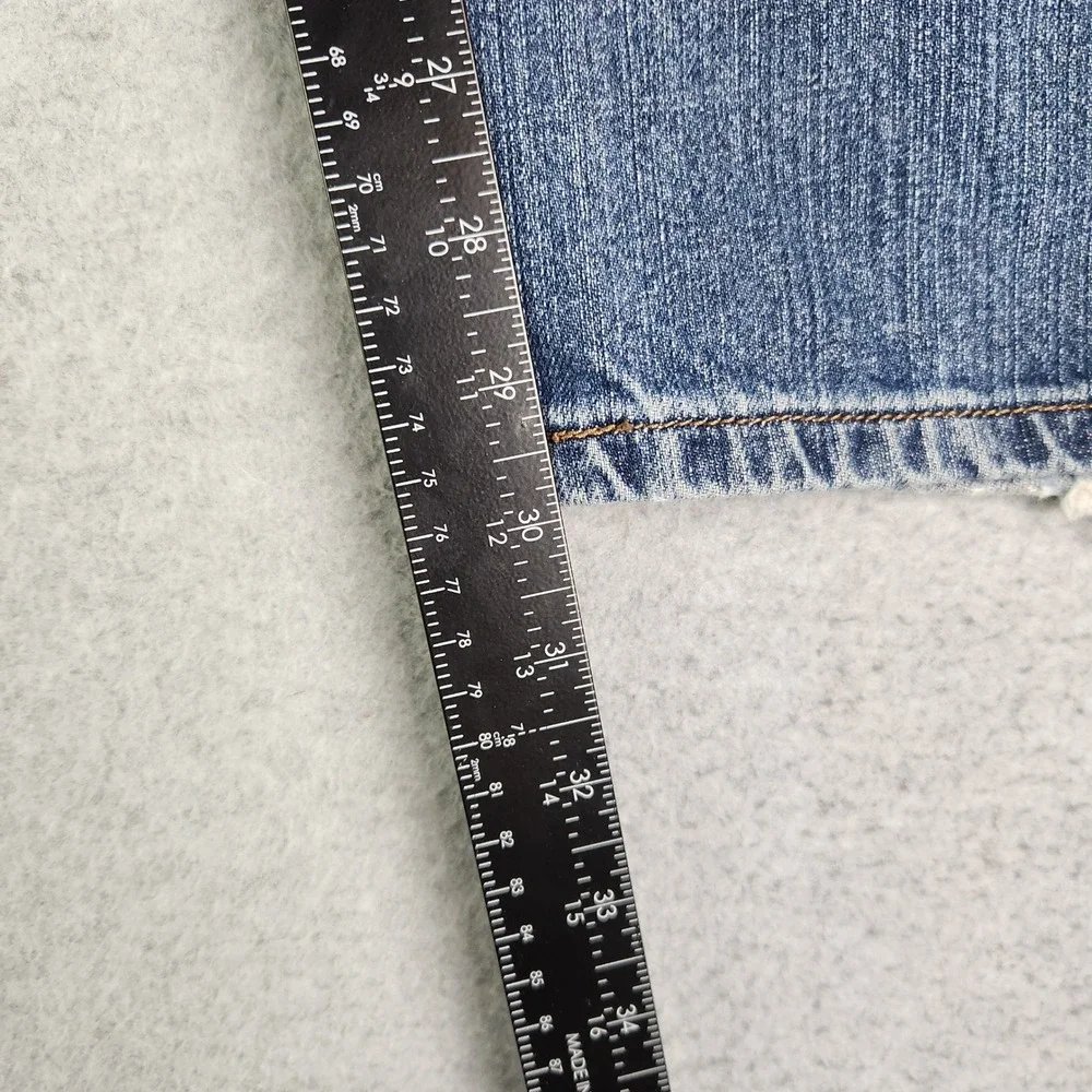 Levi's 569 Jeans Mens 36x32 Blue Denim Medium Wash Casual Loose Fit Straight Leg